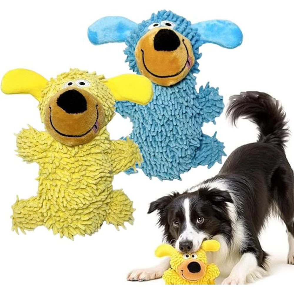 Squeaky Dog Tooth Cleaning Plush Toy – Soft Chew & Interactive Play