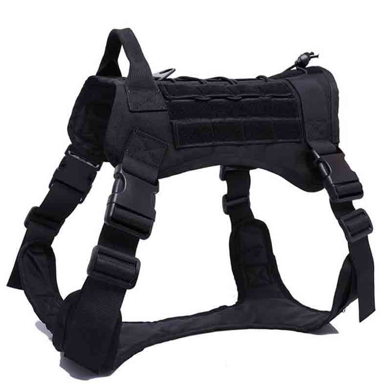 Tactical No-Choke Dog Harness Service Vest With Top Handle