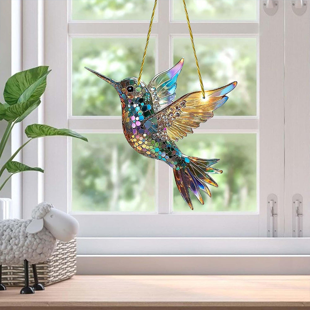 Crystal Bird Stained Art Ornament