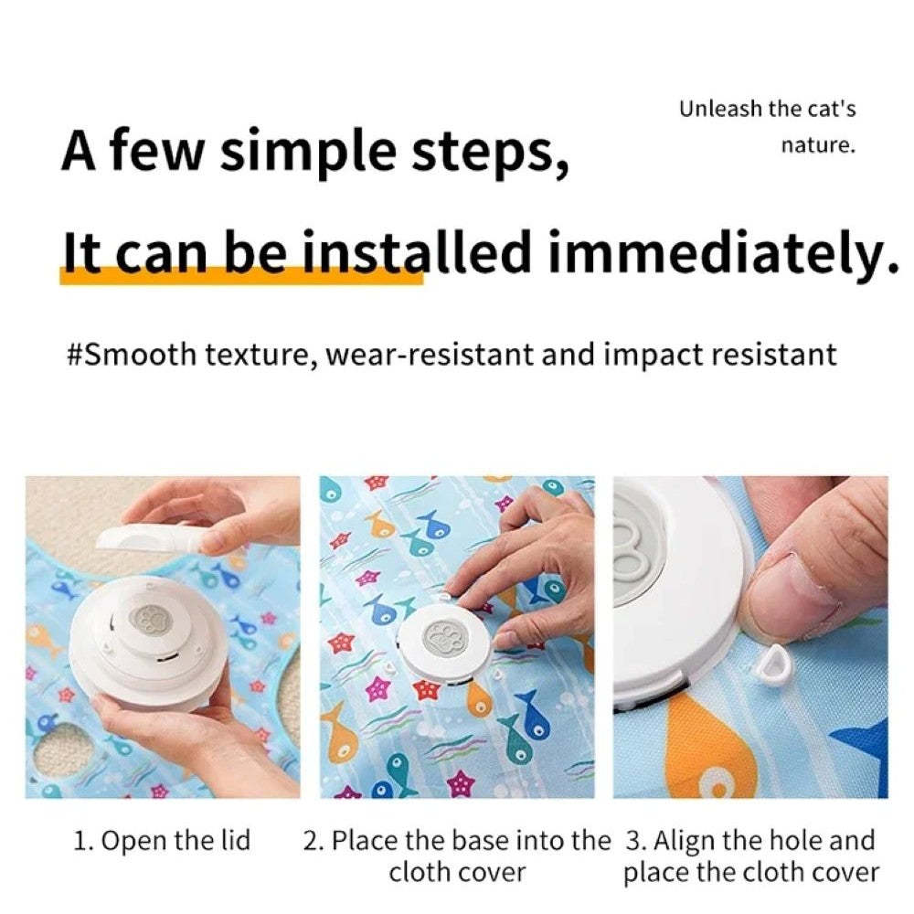 Interactive Hide & Seek Cat Toy With Moving Feather