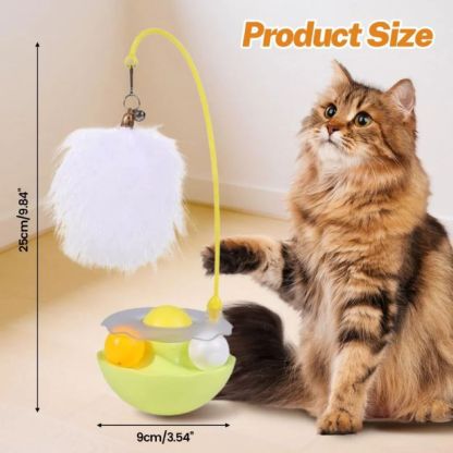Wobble Pet Toy with Feather & Catnip
