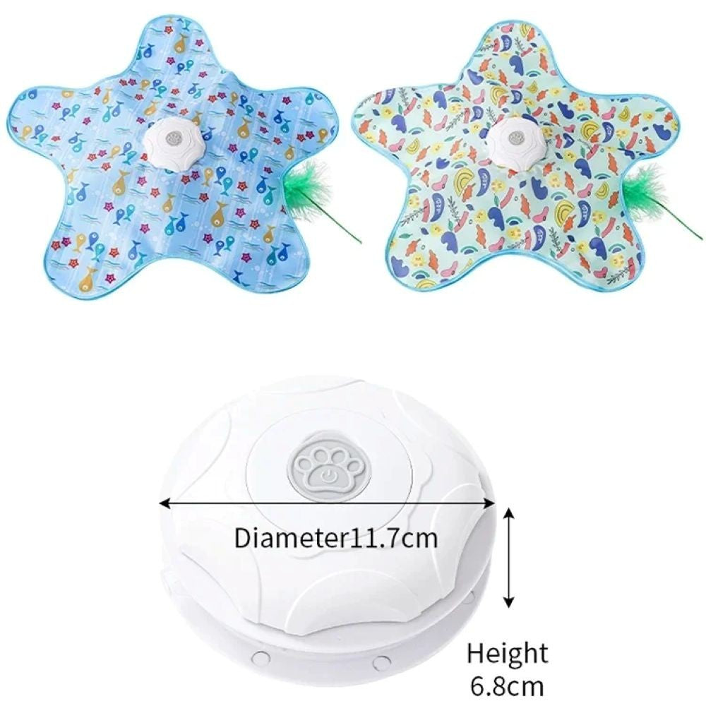 Interactive Hide & Seek Cat Toy With Moving Feather