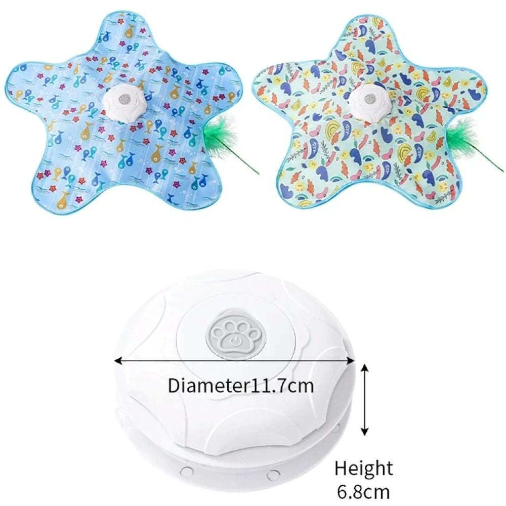 Interactive Hide & Seek Cat Toy With Moving Feather