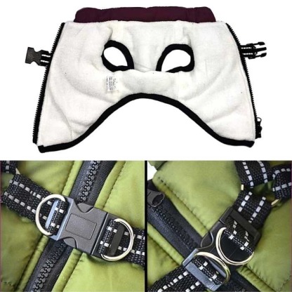 Waterproof Winter Jacket with Built-in Harness