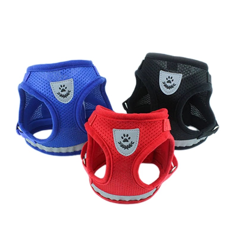 Reflective Safety Afety Harness and Leash Set (For Dogs XXXS to M)