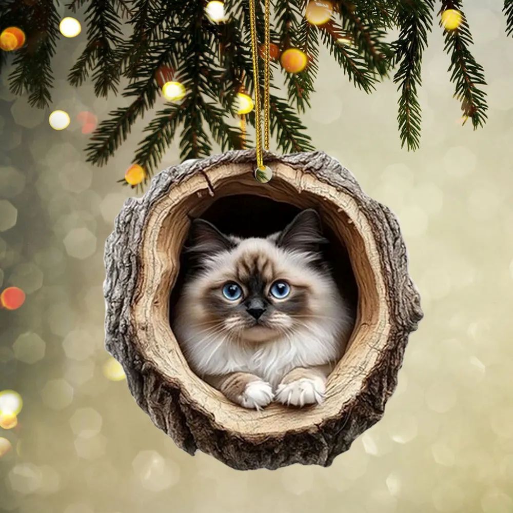Ragdoll Cat - Animal Christmas Ornament CH056