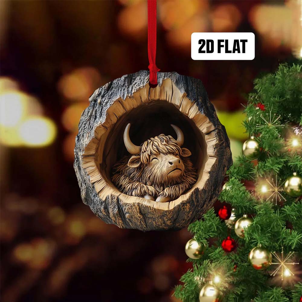 Highland Cattle - Animal Christmas Ornament CH151