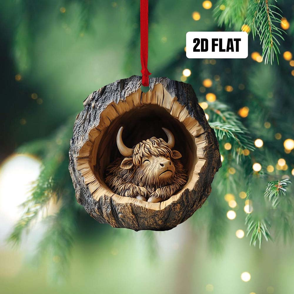 Highland Cattle - Animal Christmas Ornament CH151