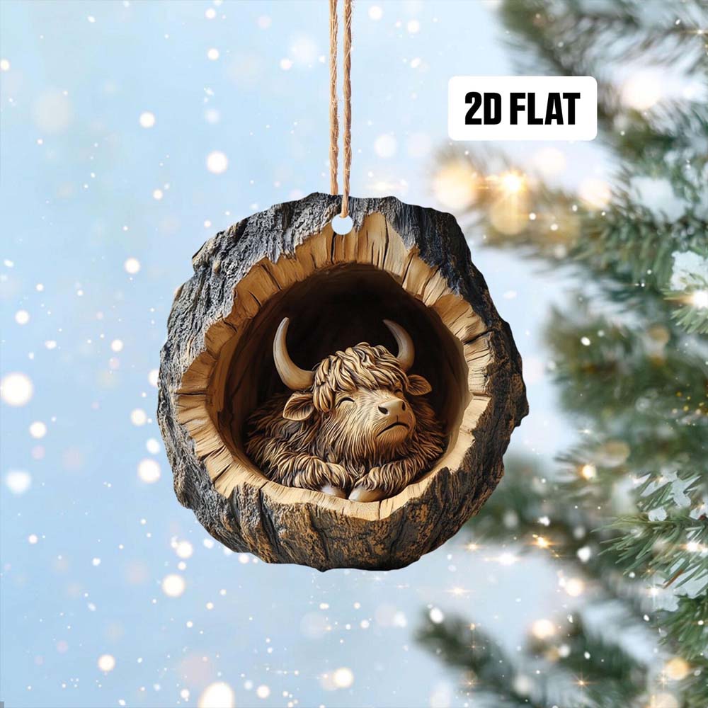 Highland Cattle - Animal Christmas Ornament CH151