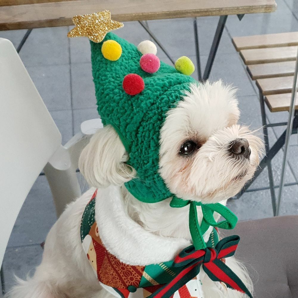 Adorable Christmas Tree Pom-Pom Hat