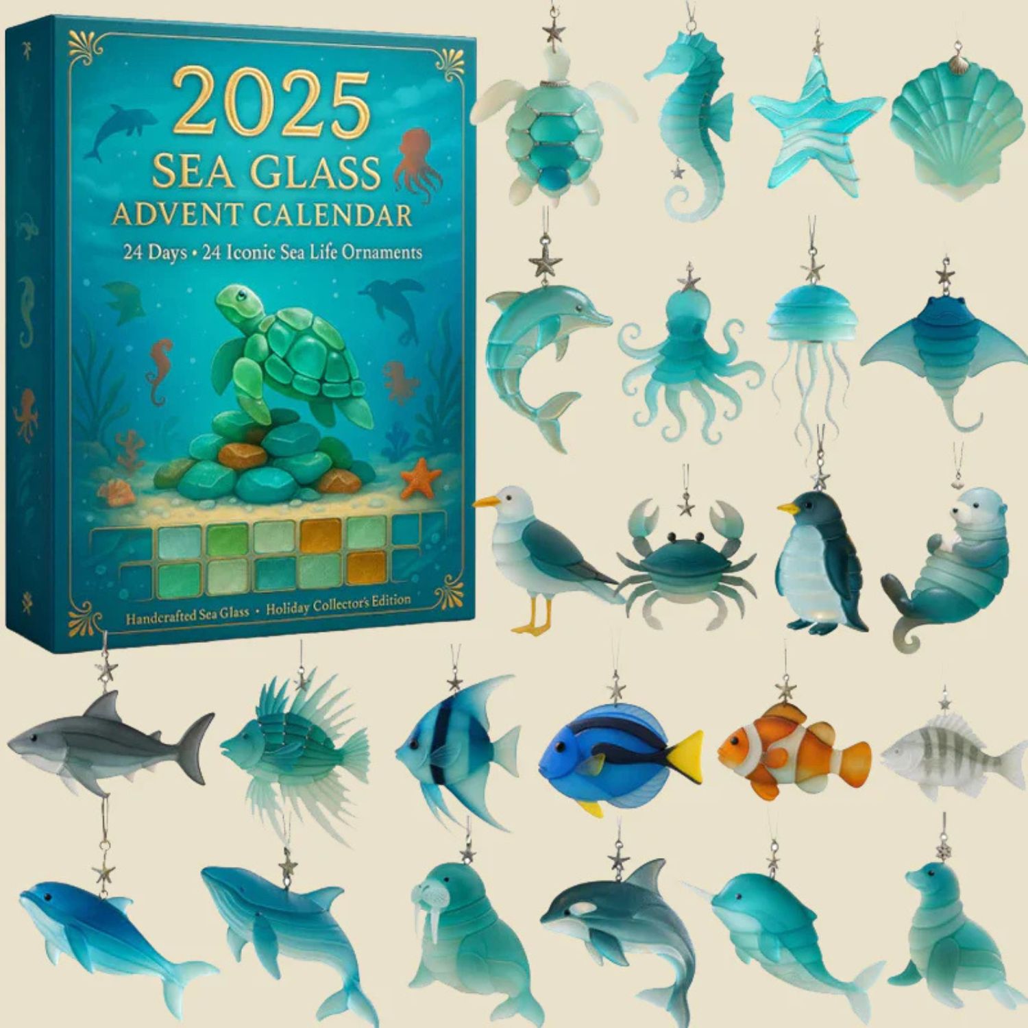 2025 Sea Glass Marine Life Advent Calendar