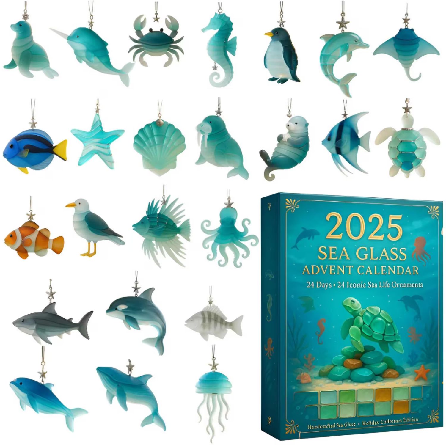 2025 Sea Glass Marine Life Advent Calendar