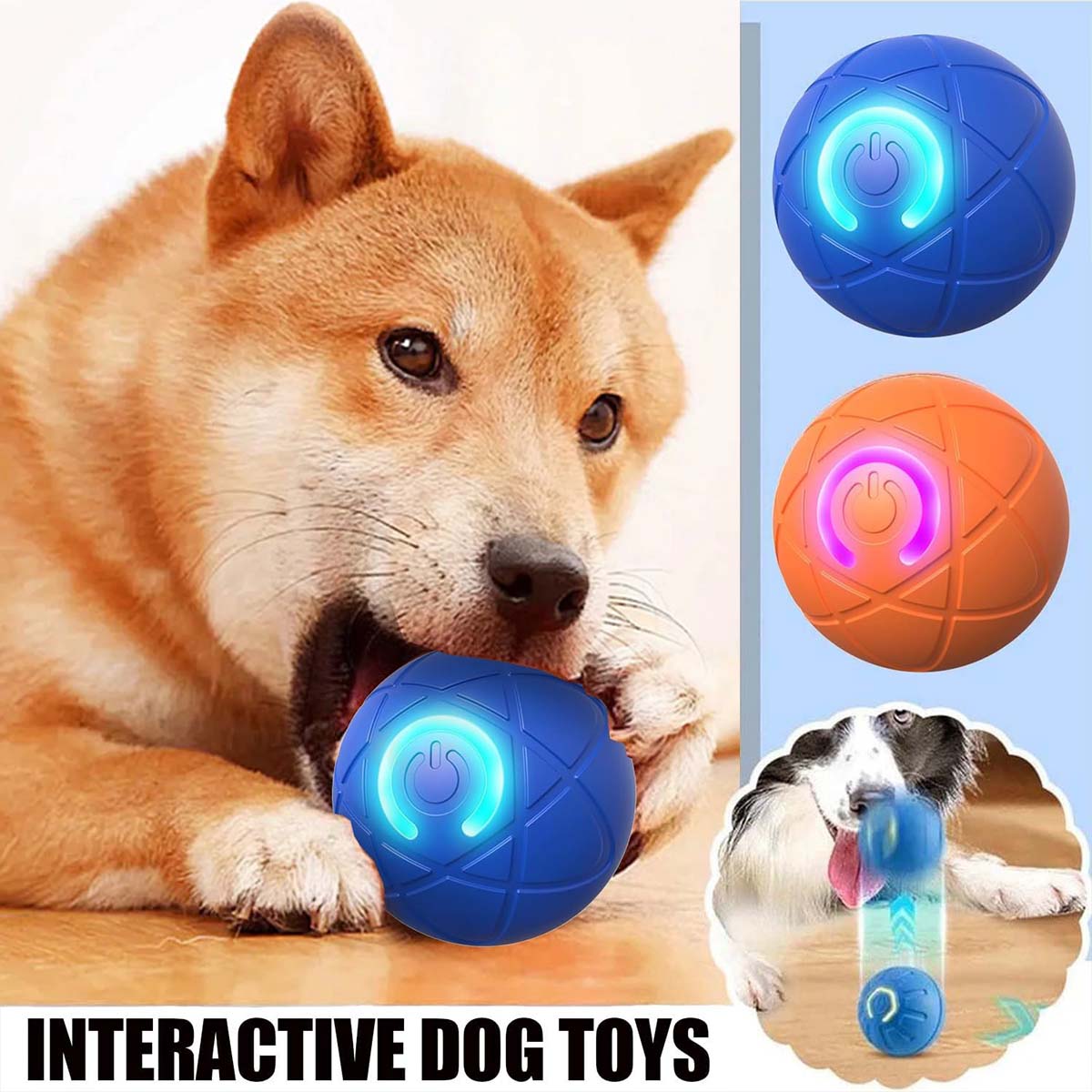 Pet Bounce Ball for Cats & Dogs