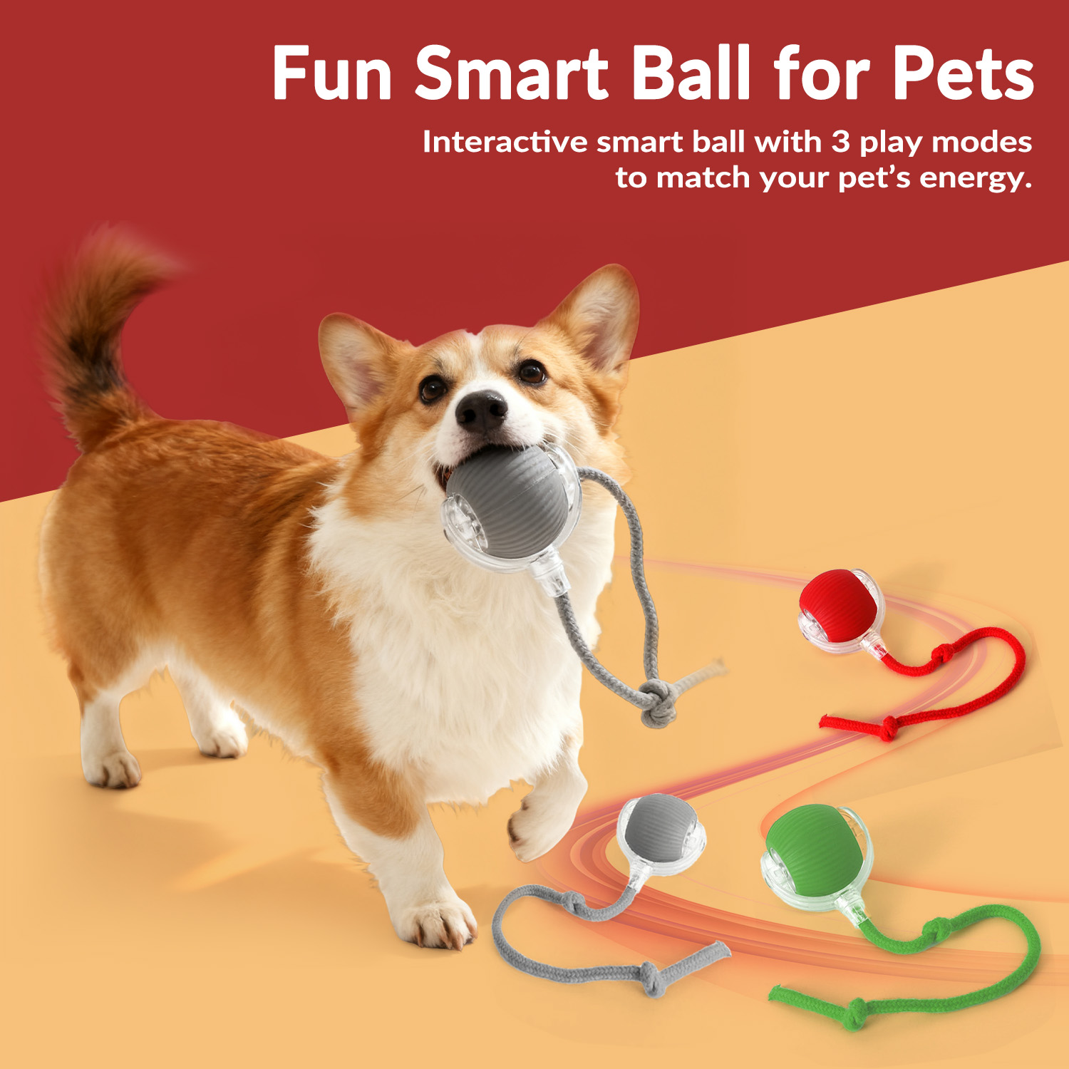 Smart Interactive Pet Toy Ball