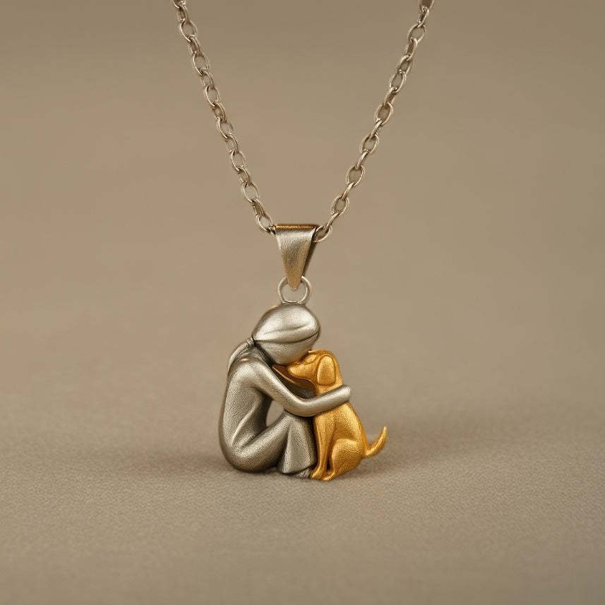 Dog Hug Jewelry - Pendant Necklace