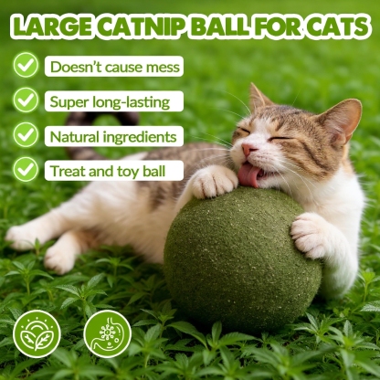 Giant Catnip Ball - Extra Large 10cm+ Jumbo Size For Cats