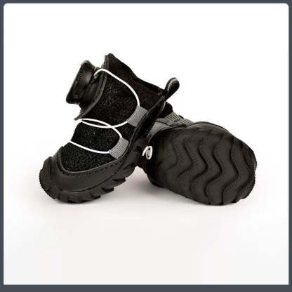 Ultra-Breathable Mesh Dog Shoes With Dial Adjustment – 4PCS