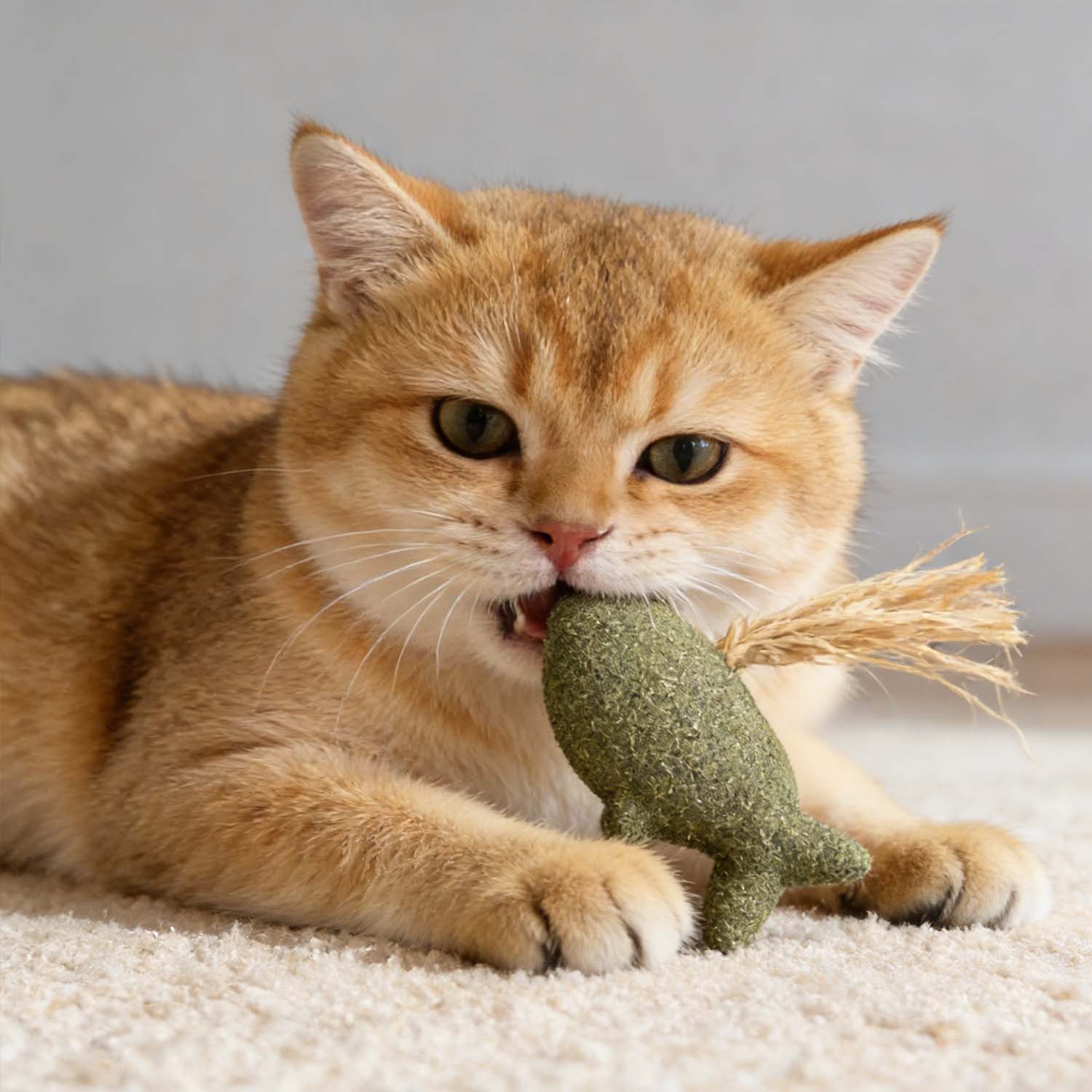 Raffia Catnip Chew Toy – Natural Handmade Play Toy For Cats