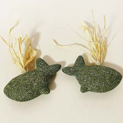 Raffia Catnip Chew Toy – Natural Handmade Play Toy For Cats