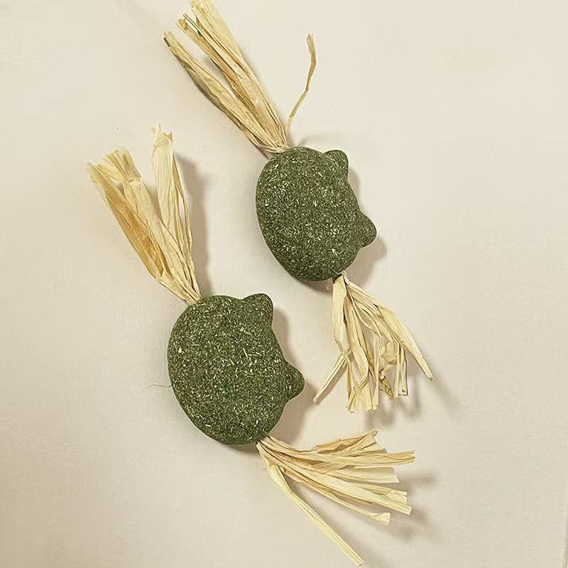 Raffia Catnip Chew Toy – Natural Handmade Play Toy For Cats