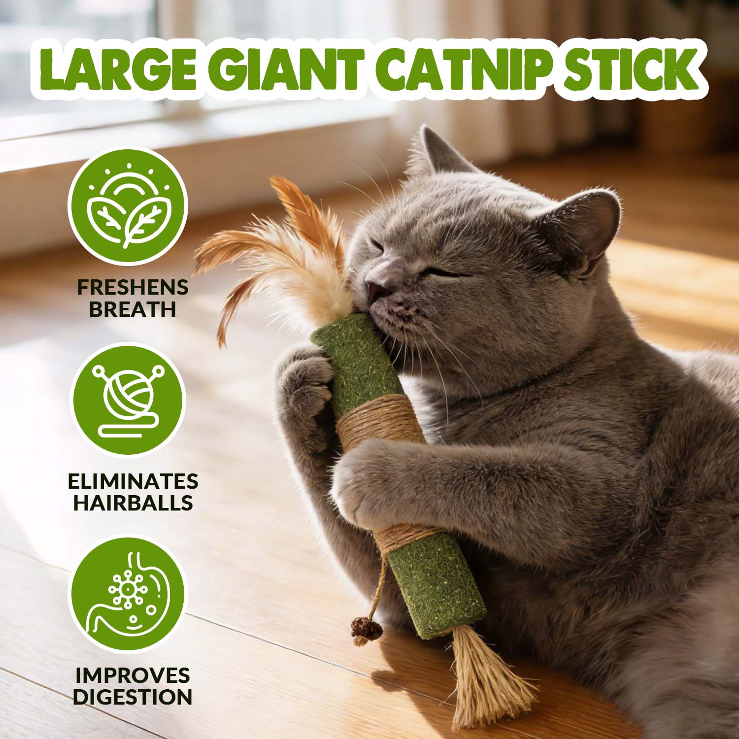 Jumbo Giant Catnip Stick Toy – Extra Large For Cats