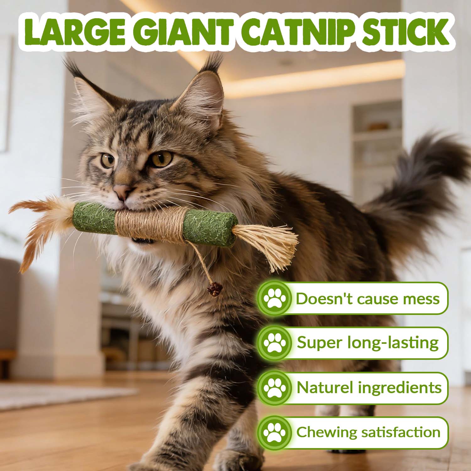 Jumbo Giant Catnip Stick Toy – Extra Large For Cats