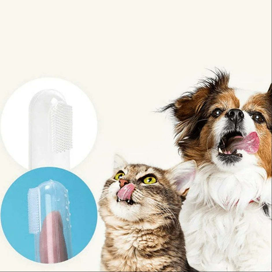 Silicone Finger Toothbrush For Dogs & Cats