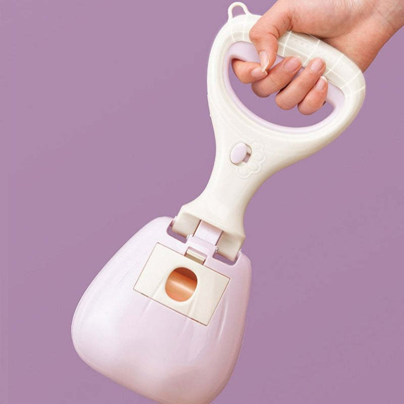 Portable Dog Pooper Scooper With Built-In Waste Bags – One-Hand No-Touch Pickup Tool for Walks & Travel