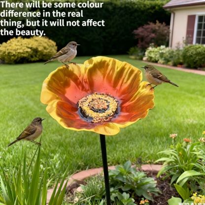 Handmade Metal Flower Garden Stake