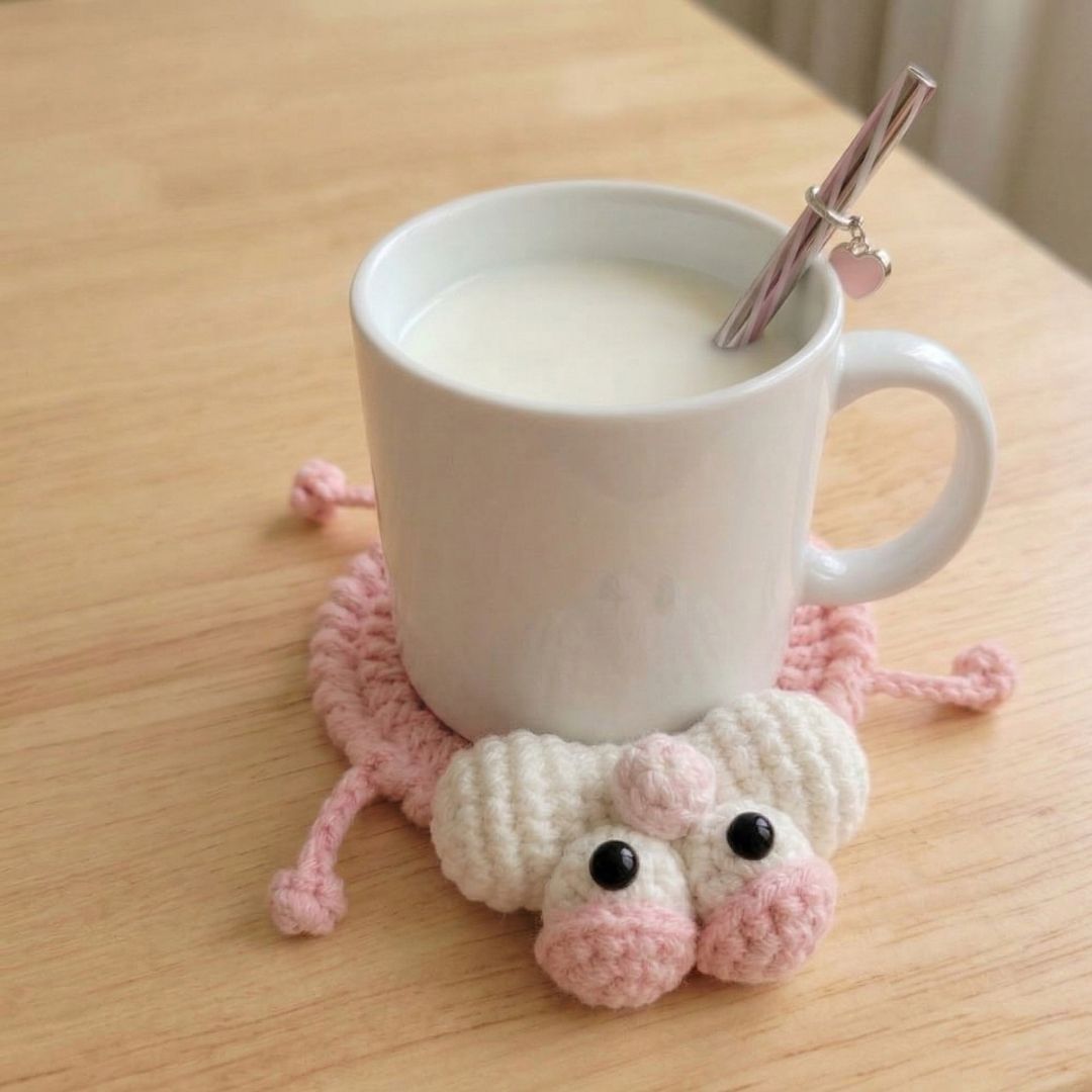 Handmade Crochet Animal Coasters