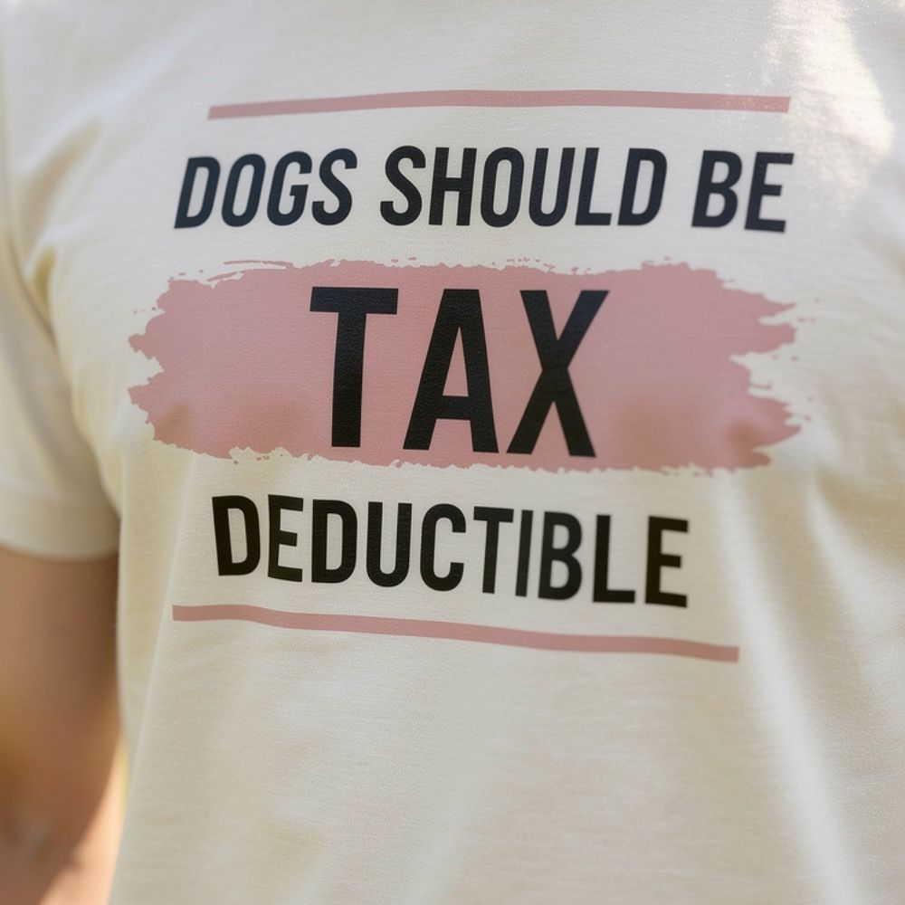 Dogs Should Be Tax Deductible - Funny Dog Lover T-Shirt