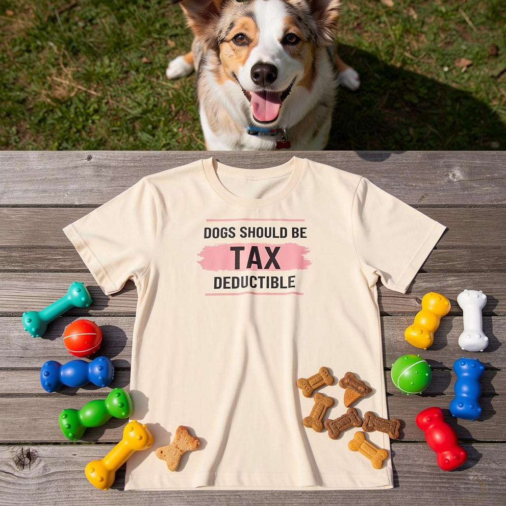 Dogs Should Be Tax Deductible - Funny Dog Lover T-Shirt