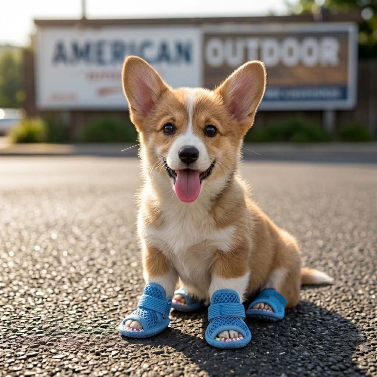 Breathable Mesh Dog Sandals – Anti-Slip Summer Paw Protectors - 4-Pack