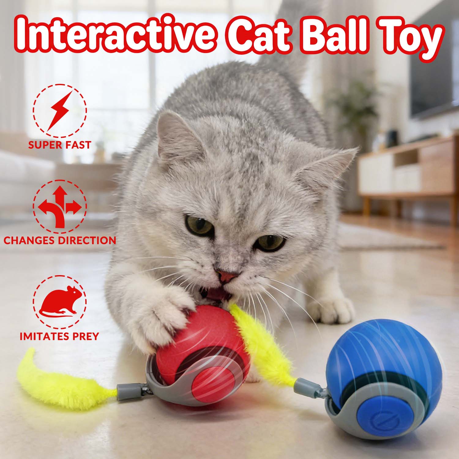 Speedy Tail 2.0 - The New King of Interactive Ball Toys