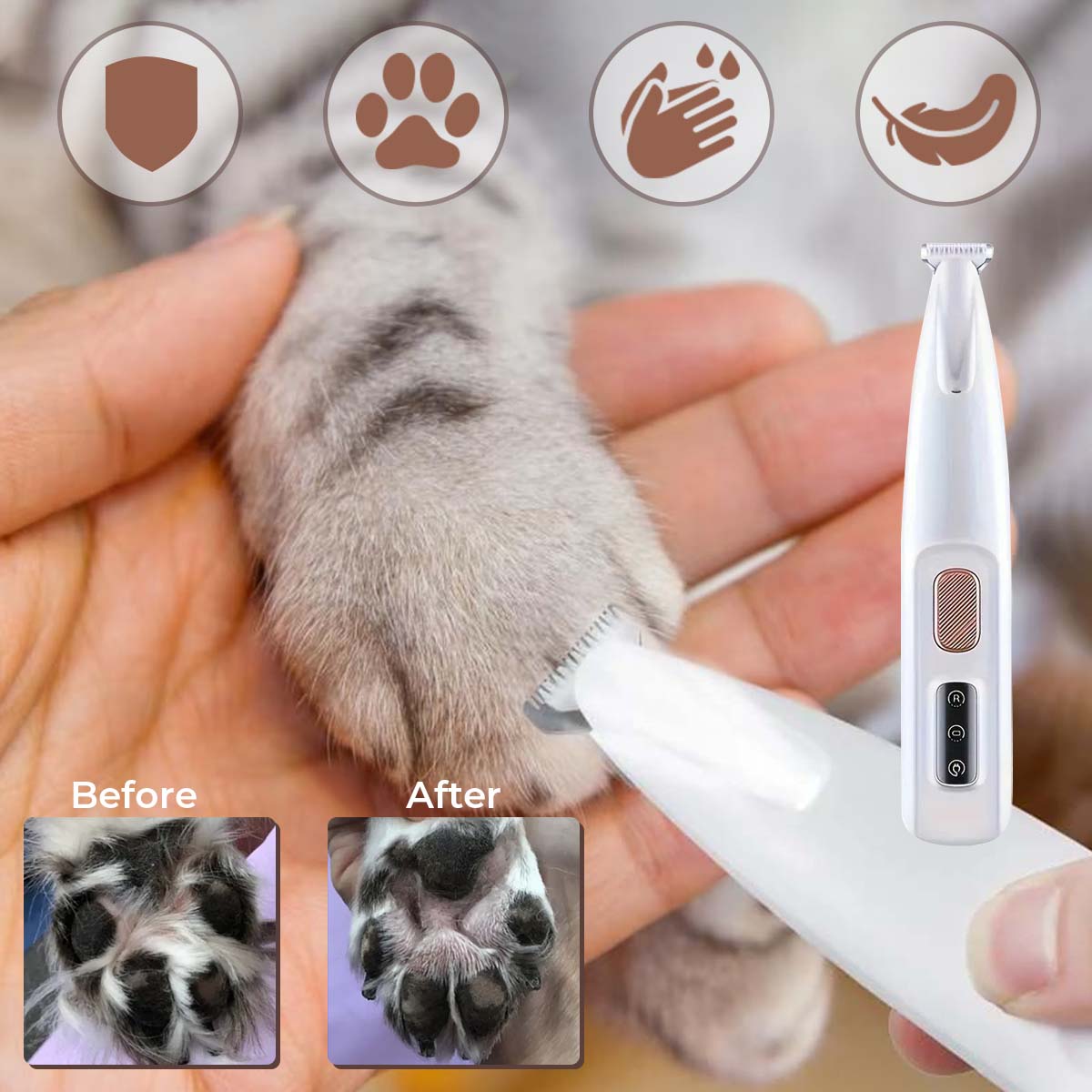 LED Precision Pet Trimmer - Gentle Power for Every Paw 🐾