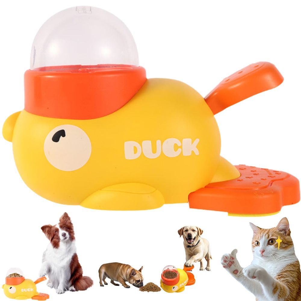 Interactive Duck-Themed Slow Feeder Toy