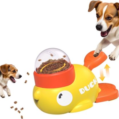 Interactive Duck-Themed Slow Feeder Toy