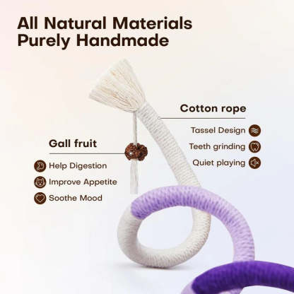 Organic Cotton Chew Rope Toys for Cats