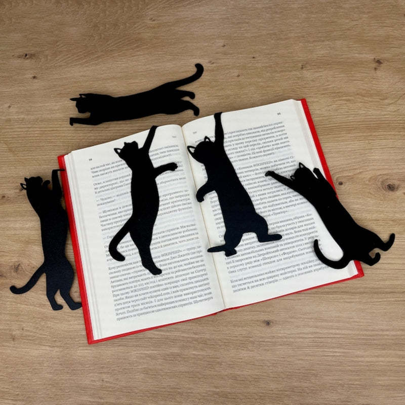 5Pcs Metal Cat bookmark