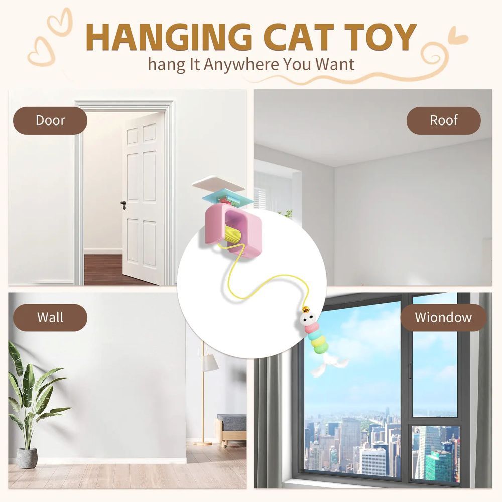 Automatic Electric Cat Teaser Toy With Rising & Falling Motion