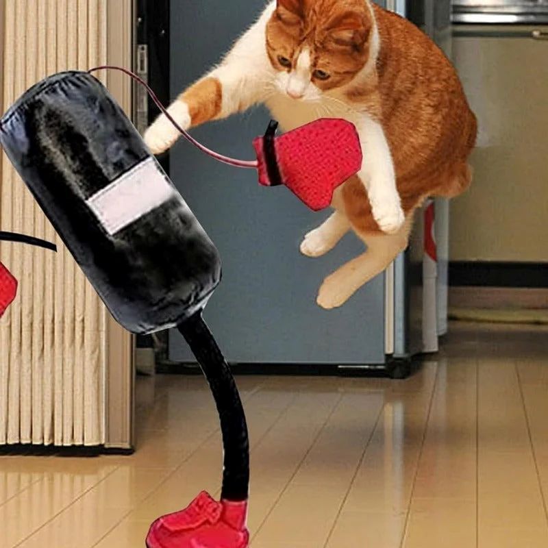 Interactive Cat Punching Bag Toy