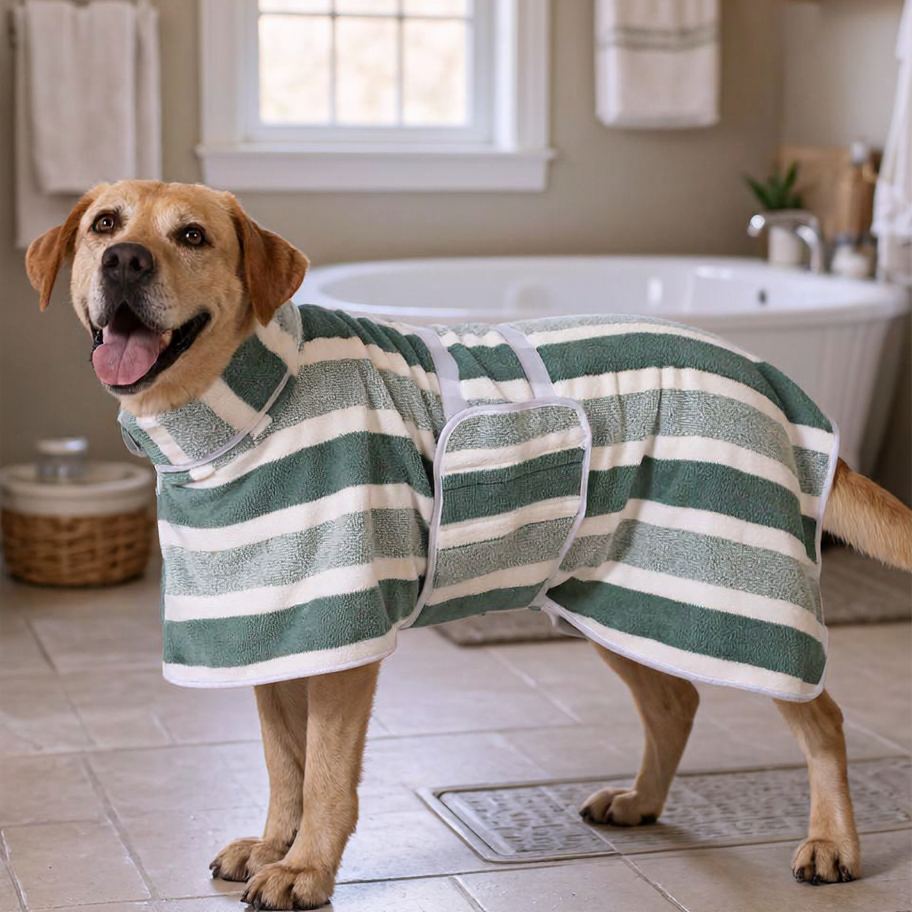 Quick-Drying Dog Bathrobe - Super Absorbent Soft Pet Towel Wrap