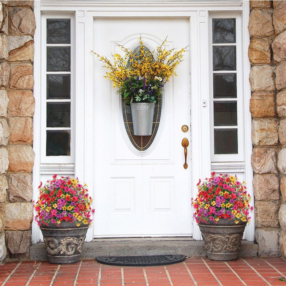 Artificial Violet for Outdoor Indoor Garden Home Decoration