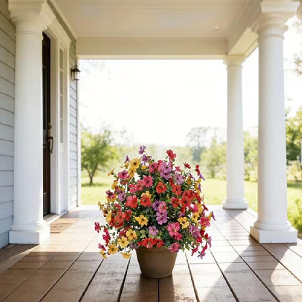 Artificial Violet for Outdoor Indoor Garden Home Decoration