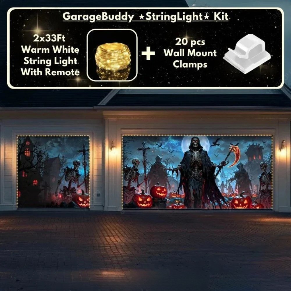 Cursed Night Halloween Garage Door Covers HC012