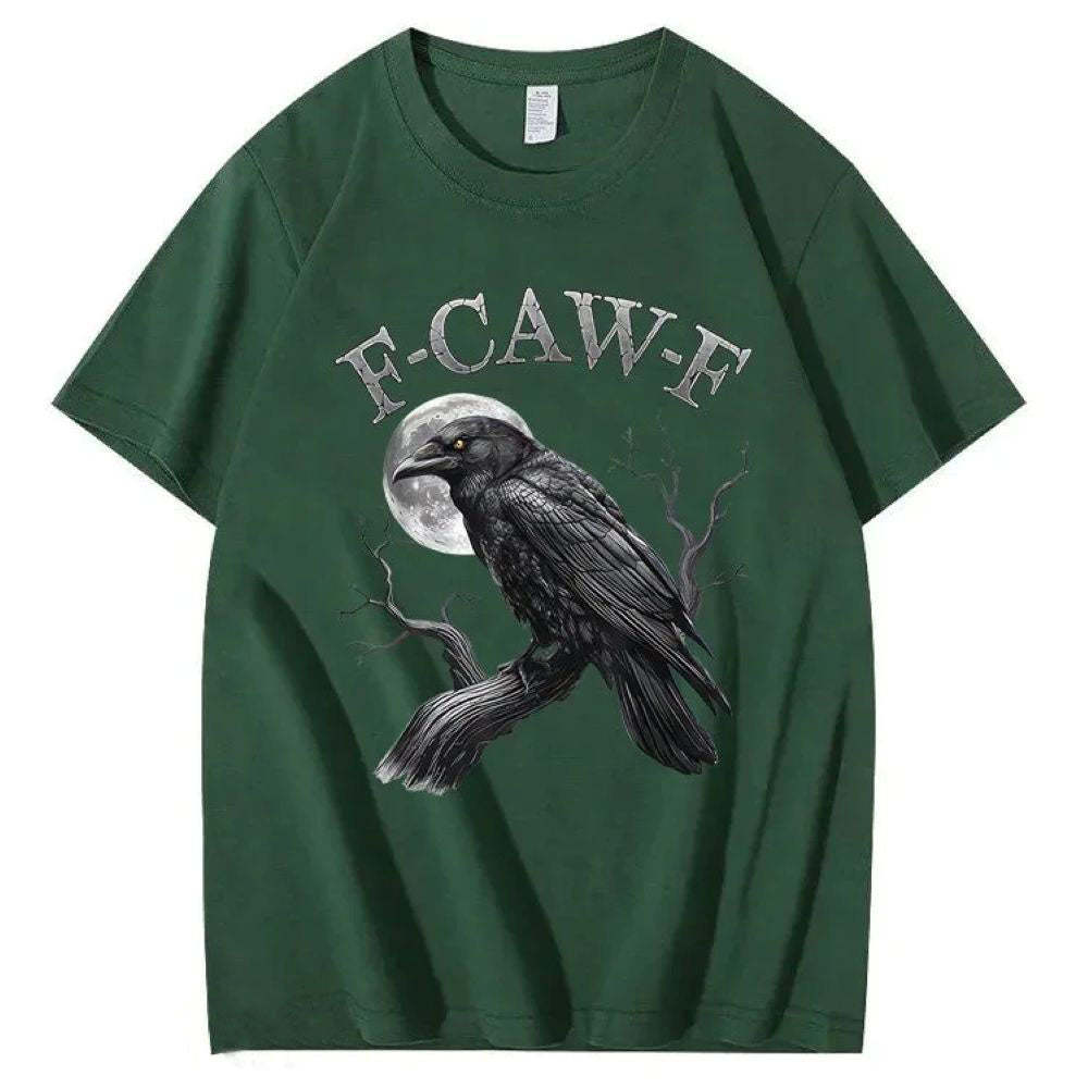 F-Caw-F Crow Pattern T-Shirt
