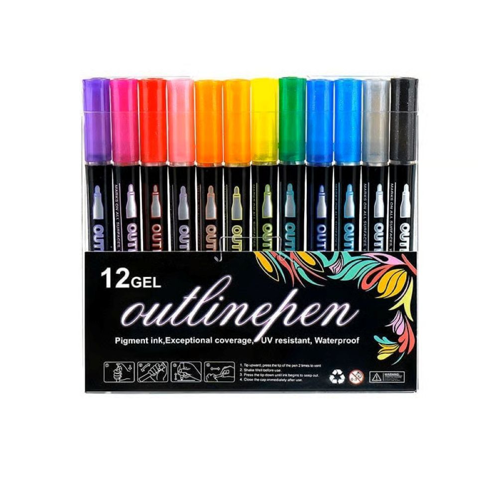 Dreamy Sparkle Dual-Line Contour Pen