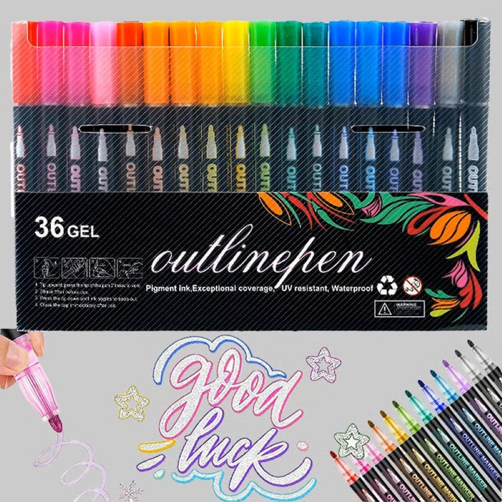 Dreamy Sparkle Dual-Line Contour Pen