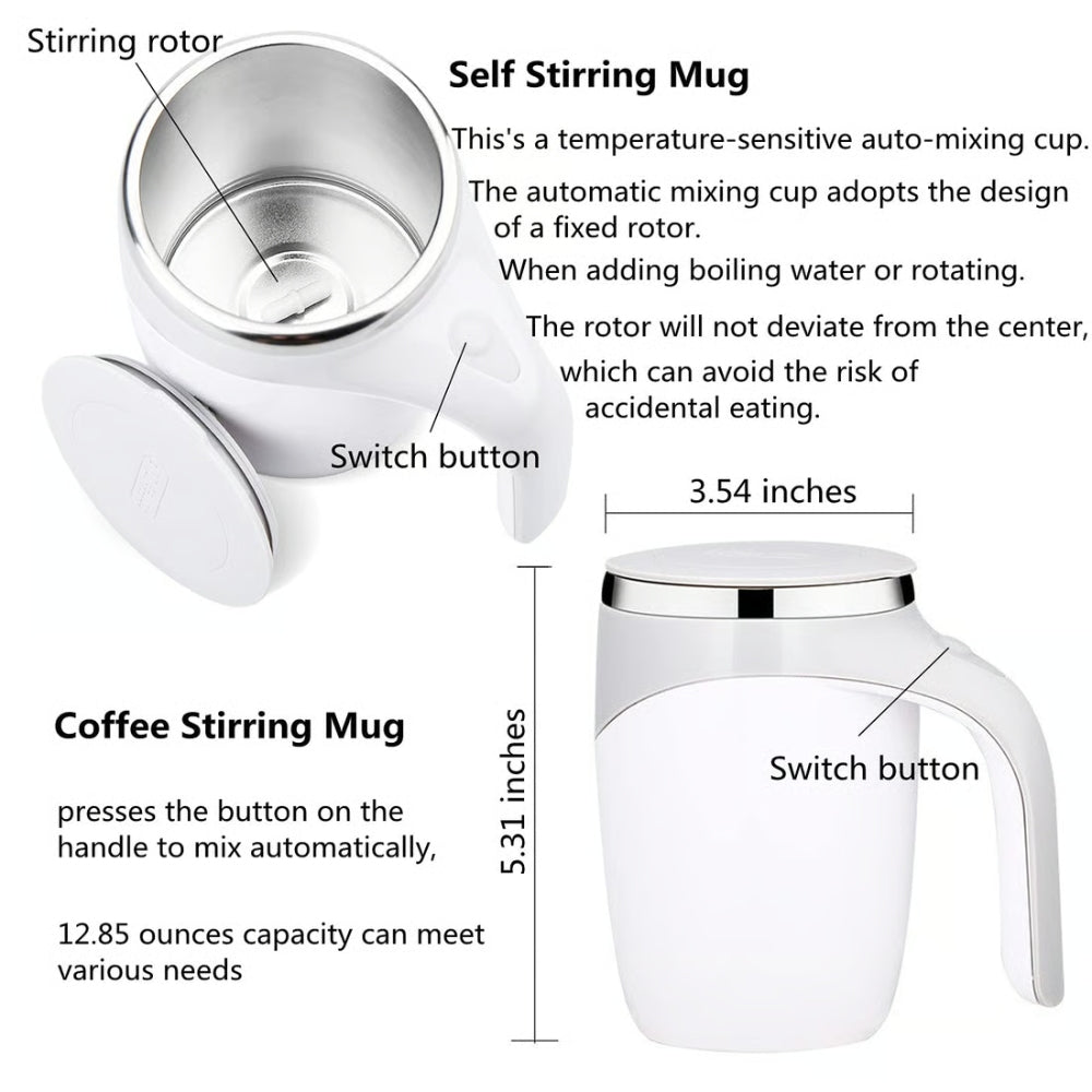 Automatic Magnetic Stirring Coffee Mug