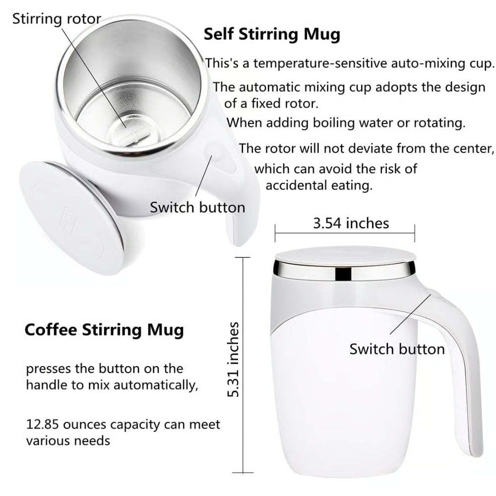 Automatic Magnetic Stirring Coffee Mug